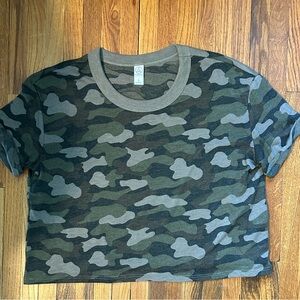 Camo Cropped Tee